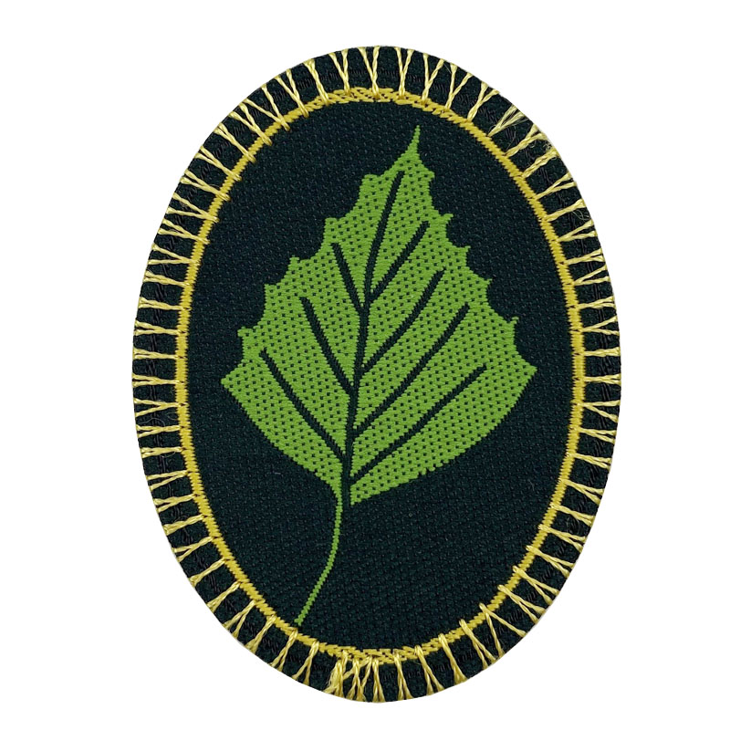 Silicone recycled woven patch for School Clothing