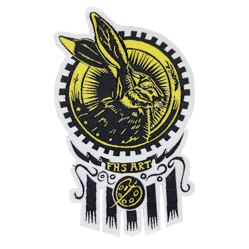 printed garment woven patch