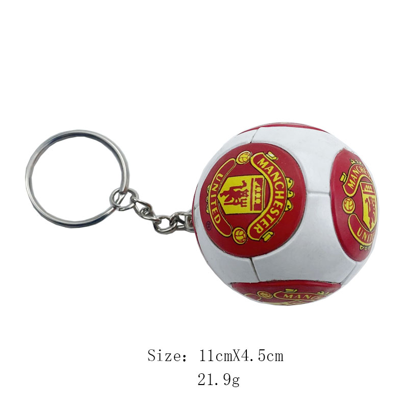 Rubber Football Ball Keychain Gift