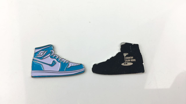 Backing Emoji Shoe Enamel Pin