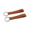 Leaf-shaped Stylish Vegetable-tanned Leather Keychain