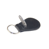 Geometric Fashionable Embossed Leather Keychain