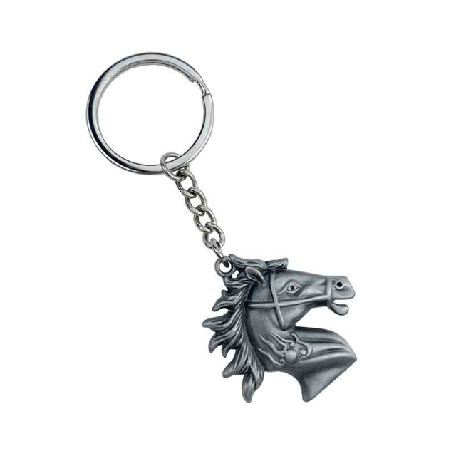 Customized Copper Cat metal keychain