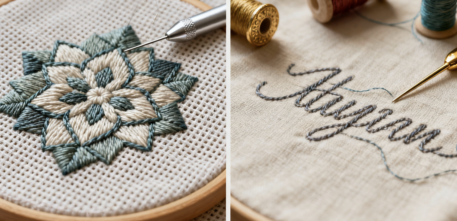 Needlepoint vs. Embroidery