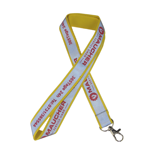 Durable Yellow Reflective Lanyard For Racing