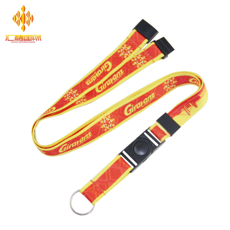 Metal Hook Custom Heat Transfer Lanyard for Sublimation