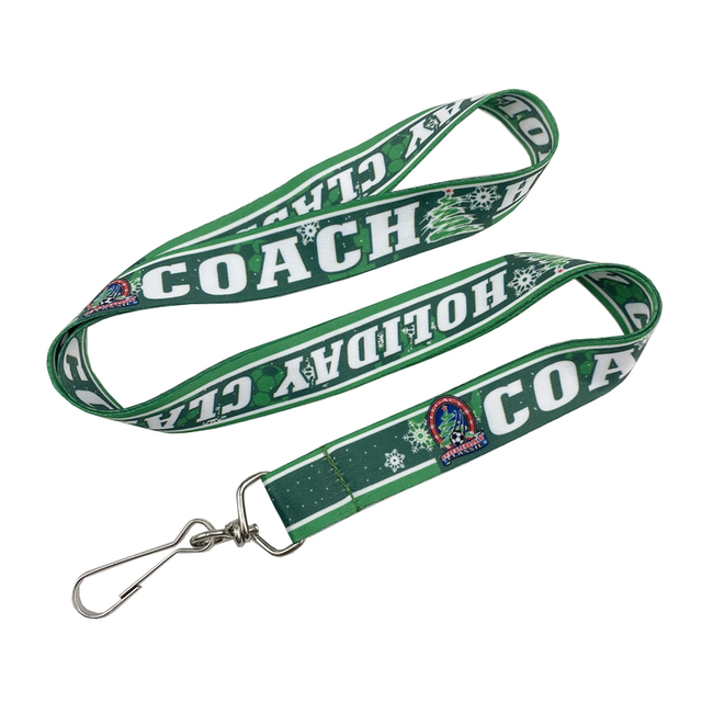 White Customized Polyester Lanyard for Bottle