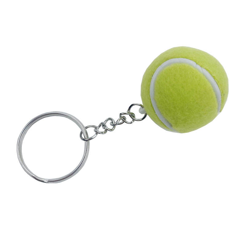 Pu Tennis Ball Keychain For Bag