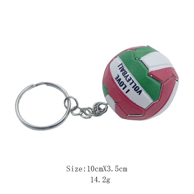 Pu Soccer Ball Keychain For Car