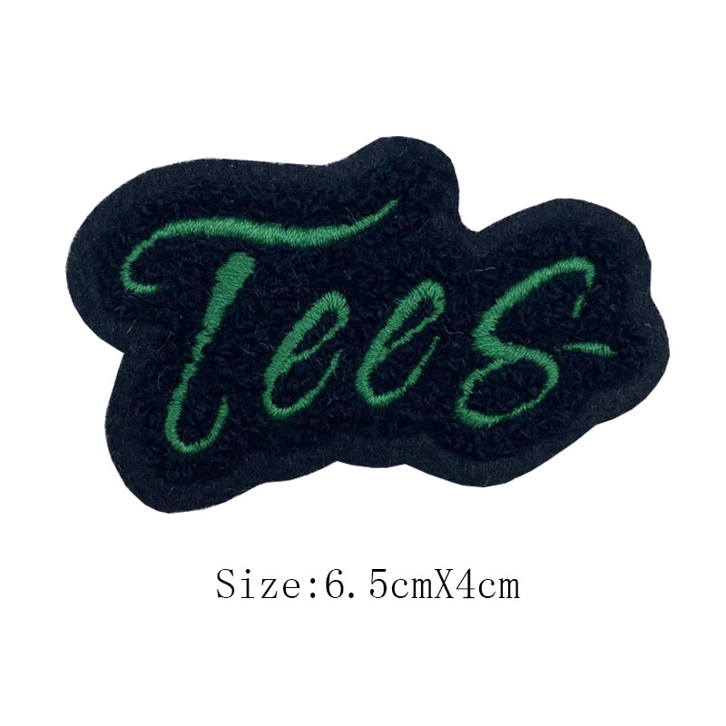 custom Polyester shorts chenille patch