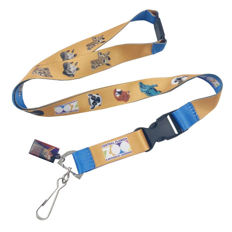 Polyester Colorful Heat Transfer Lanyard for Promotion