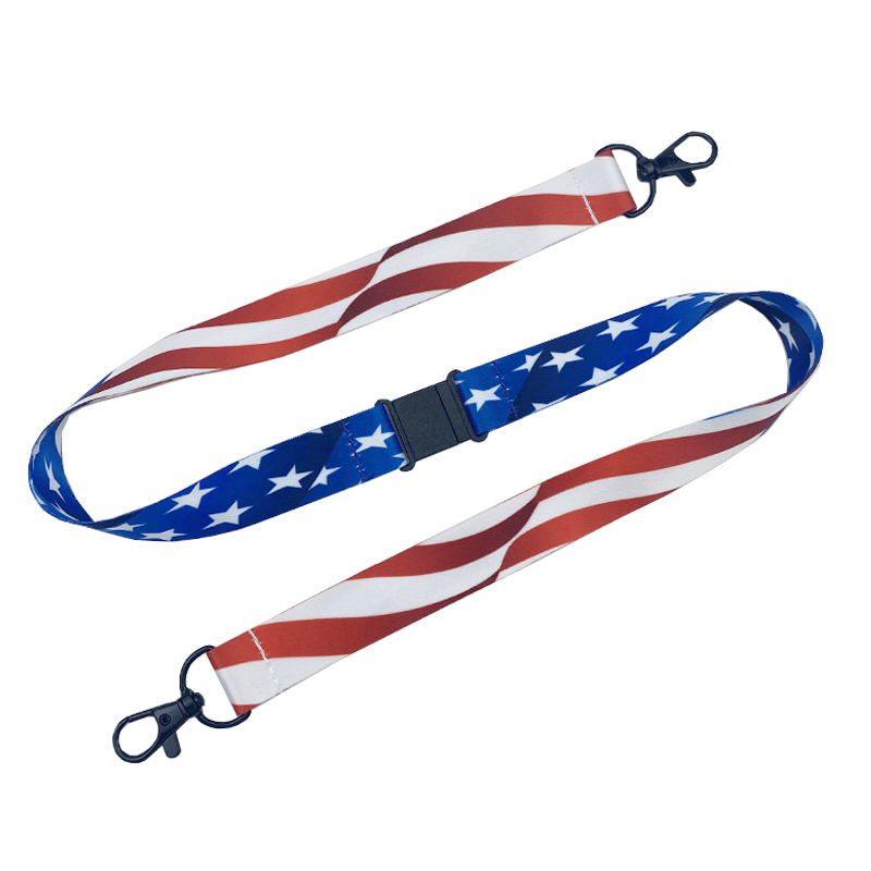 Neck Strap Polyester Heat Transfer Lanyard for Sublimation