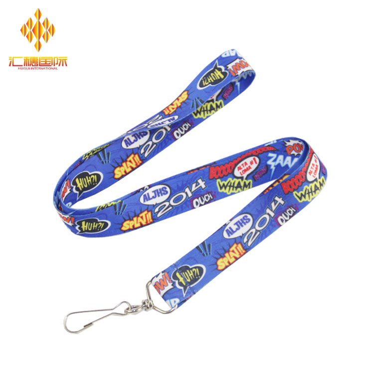 Printed Eco-Friendly Polyester Lanyard for Card