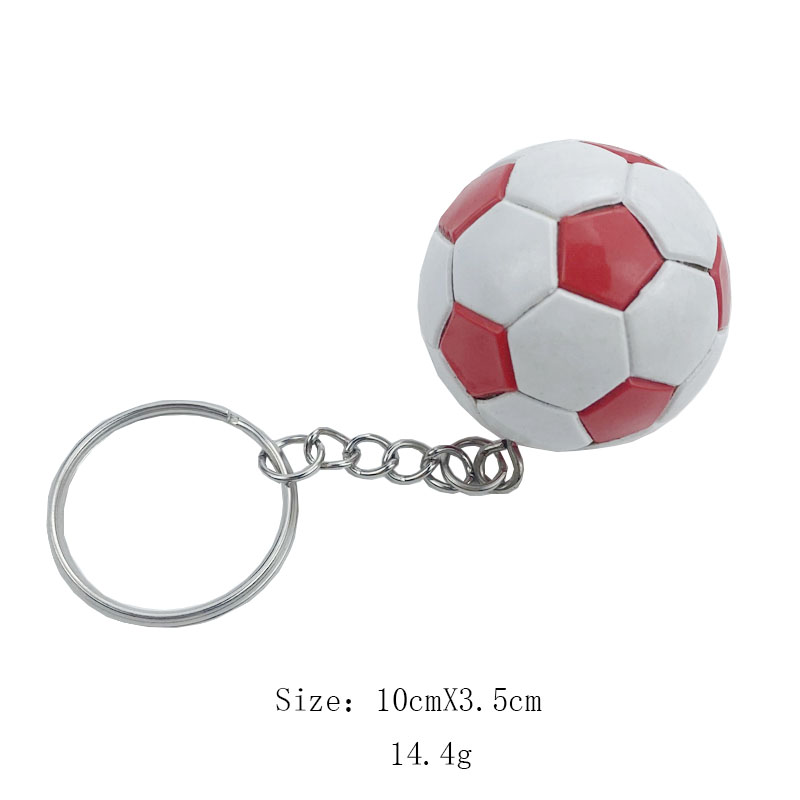 Pu Soccer Ball Keychain For Car