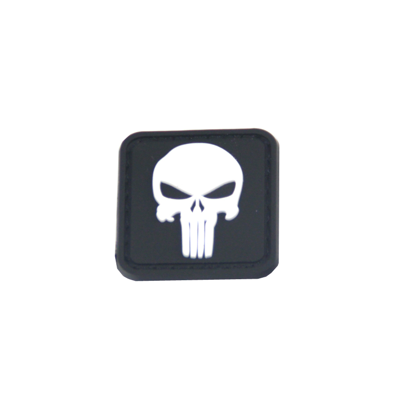 Custom Skull Rubber Pvc Patch