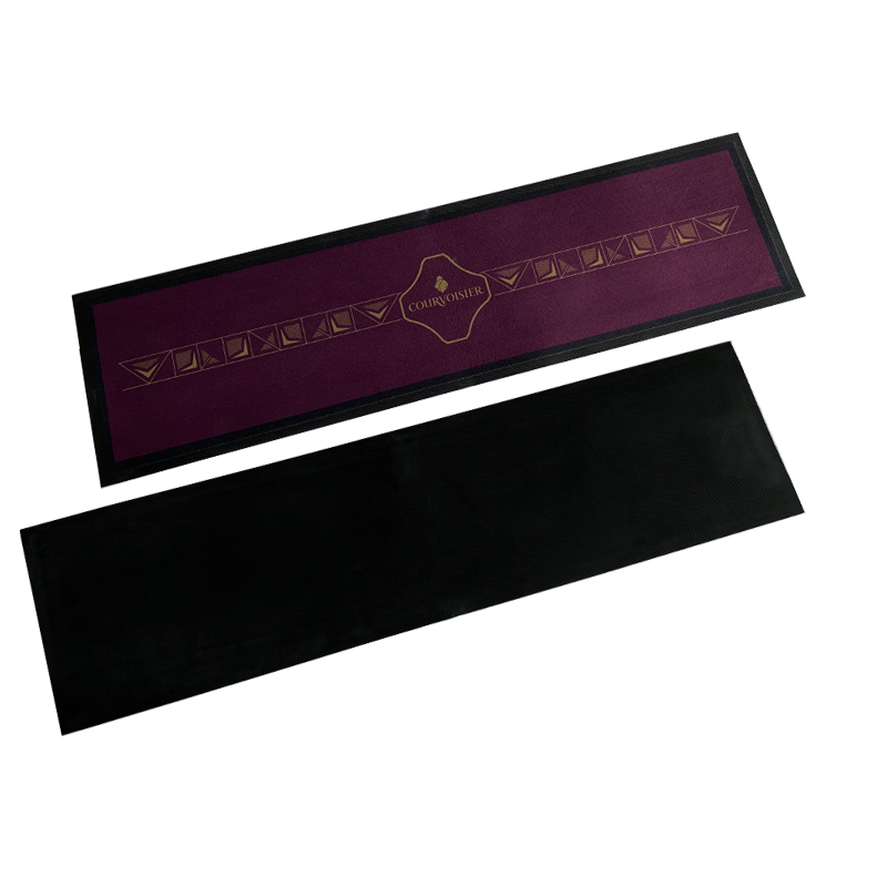 Custom Pvc Rubber Vintage Bar Mat with Logos