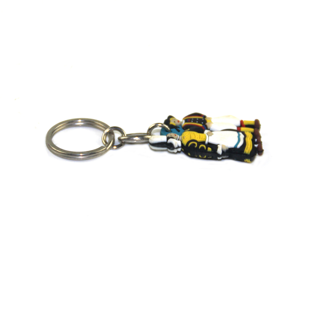 Non-toxic Wedding Favor Custom-sized Pvc Keychain