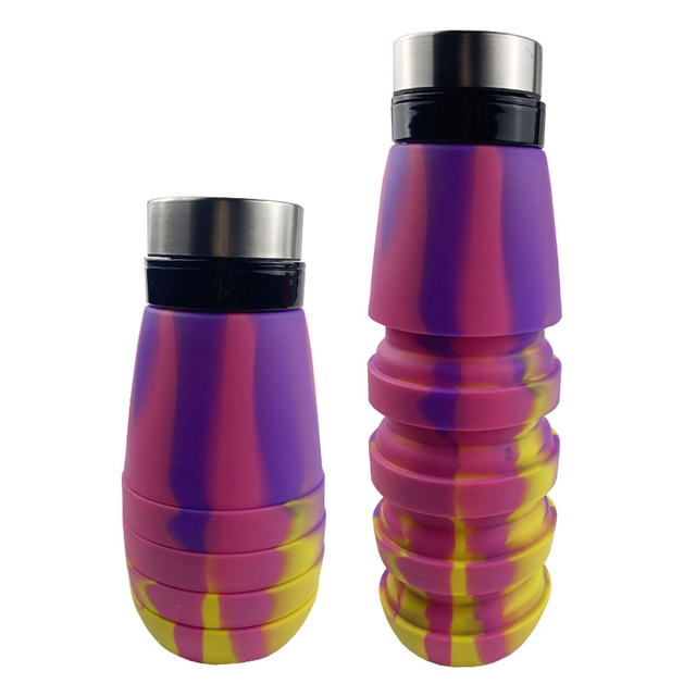 Leak Proof Silicone Collapsible Water Bottle For Cups Mug