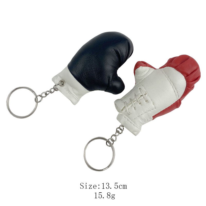 Cute Rubber Boxing Glove Keychain For Gift