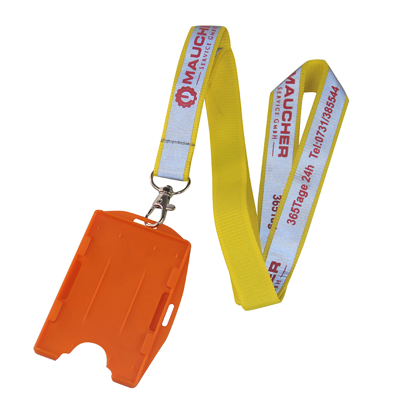 Comfortable Monochromatic Reflective Lanyard For Event Field