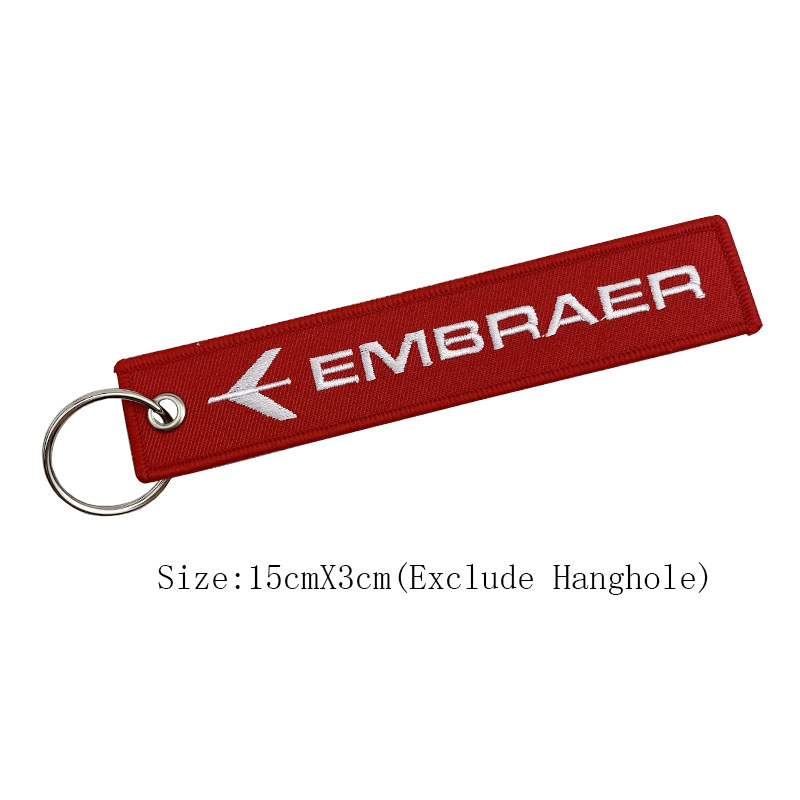 Customized Different Country Flag Logo Embroidery Key Tag