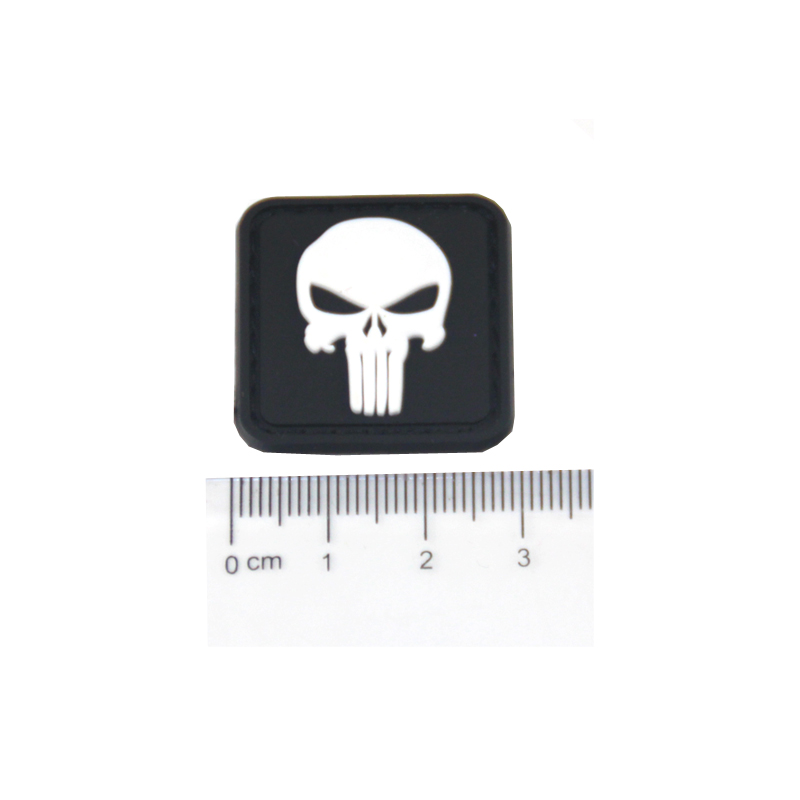 Custom Skull Rubber Pvc Patch