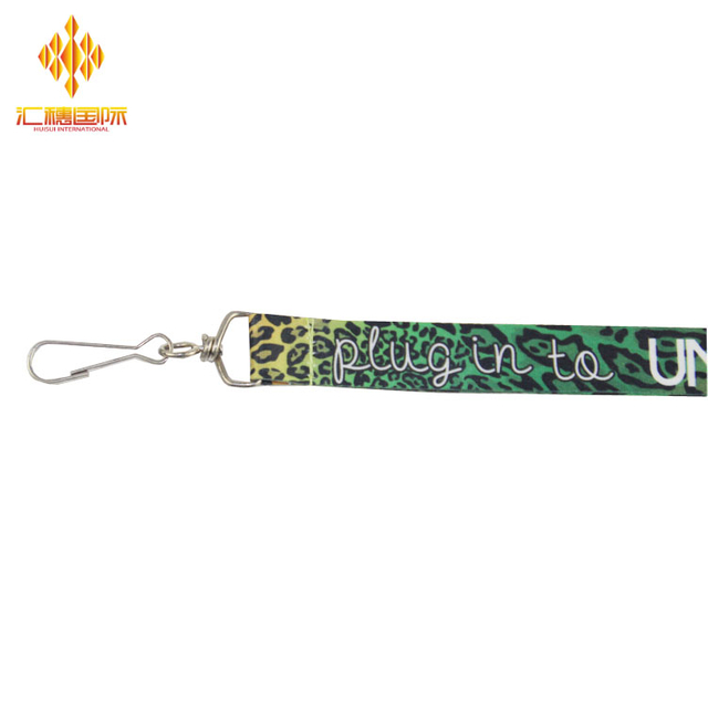 Custom Cotton Heat Transfer Lanyard for Keys