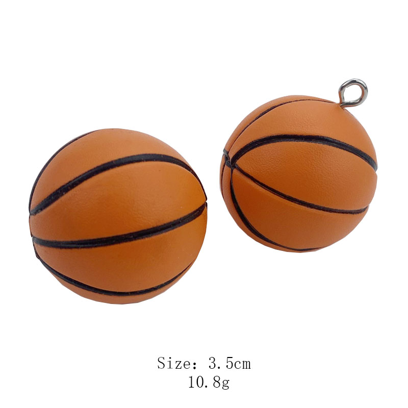 Leather Basketball Ball Keychain For Keys