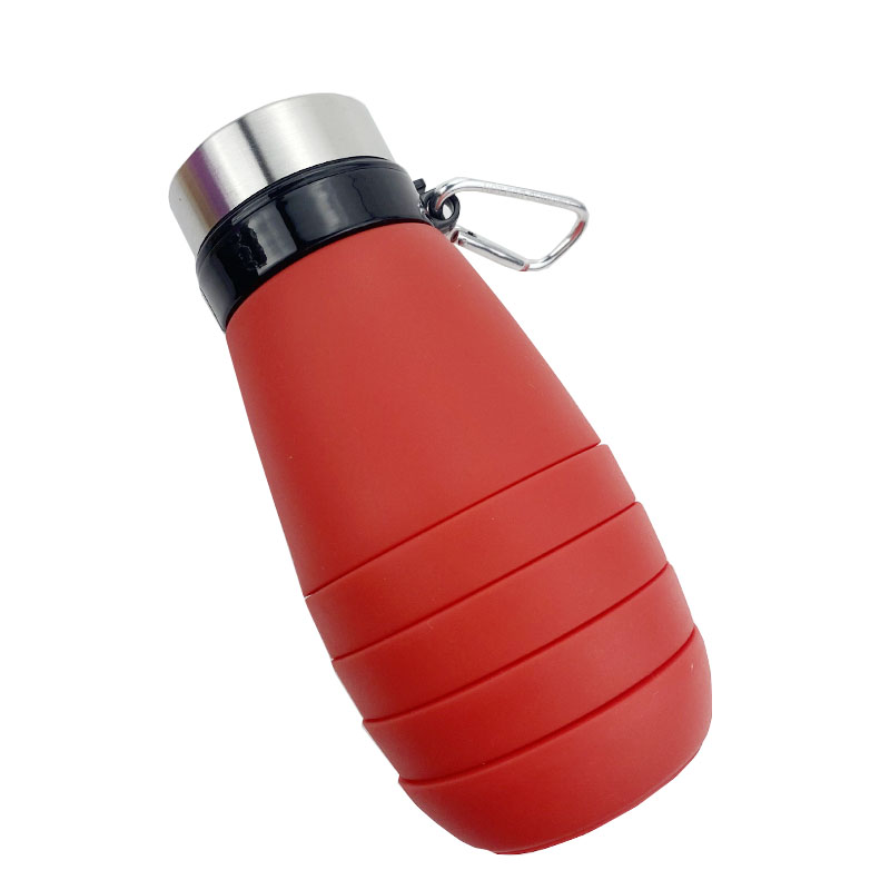 Foldable Silicone Collapsible Water Bottle For Hiking