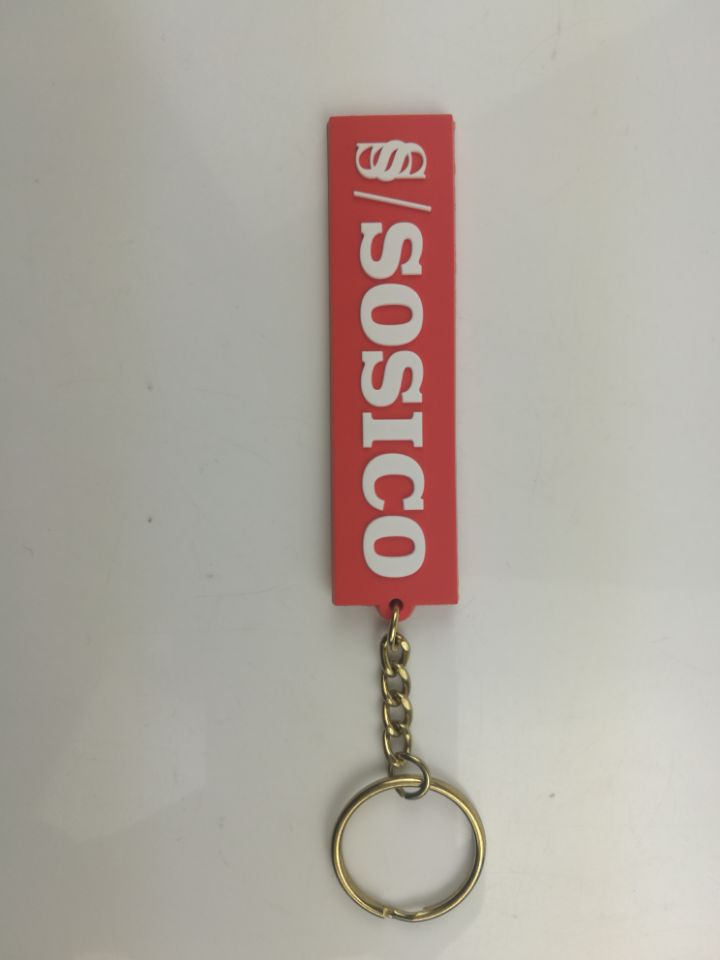 Rubberized Promotional Gift Compact Pvc Keychain
