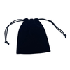 Custom Makeup Drawstring Black Velvet Pouch for Gift