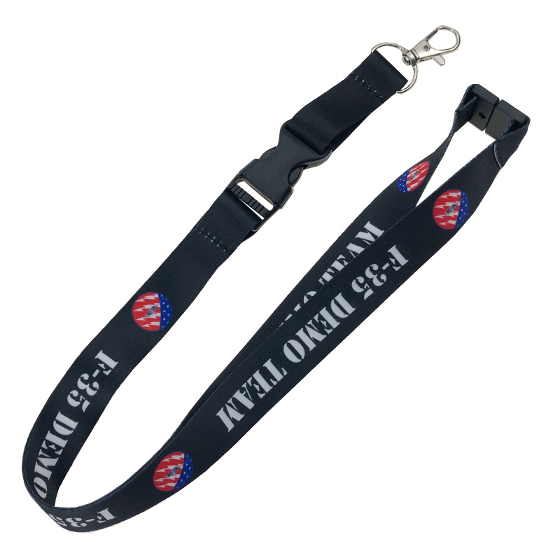 Embroidered Customized Polyester Lanyard for Key
