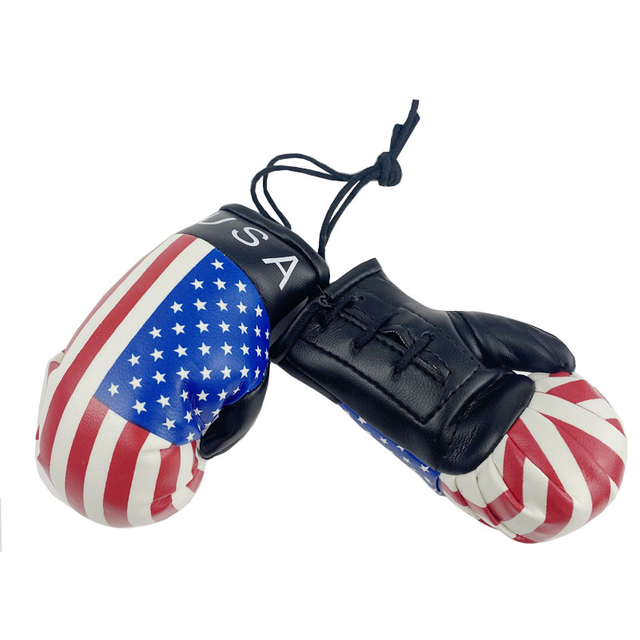 Cheap Pu Boxing Glove Keychain For Promotional Gift