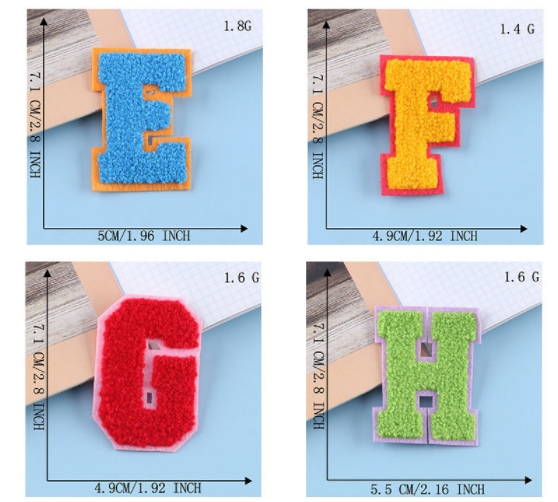 letter chenille patch