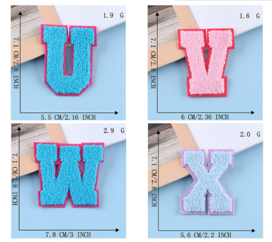  letter chenille patch