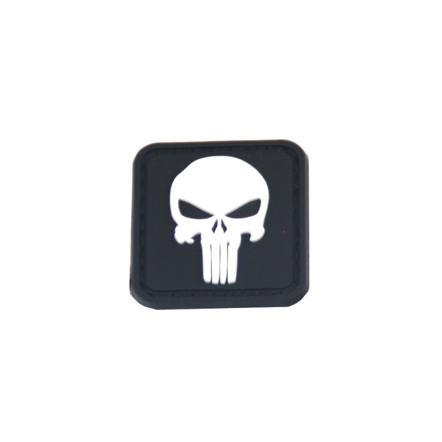 Custom Skull Rubber Pvc Patch