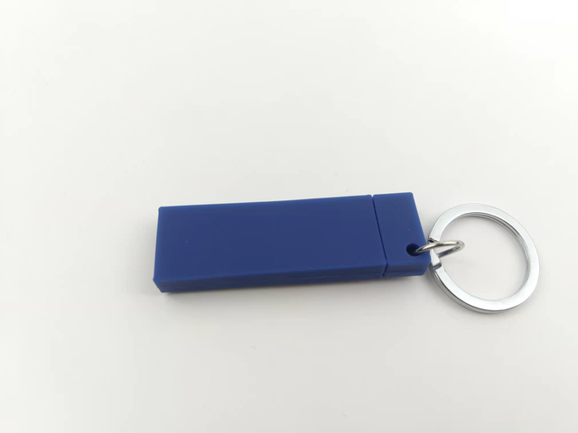 Transparent Advertising Tool Large Pvc Keychain