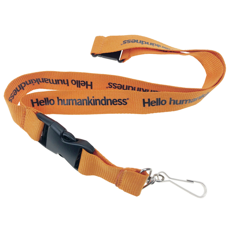 Metal Clip High Quality Polyester Lanyard for Mobile Phone