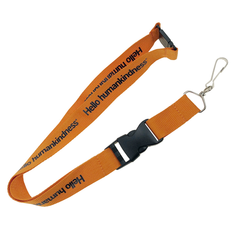 Metal Clip Polyester Lanyard