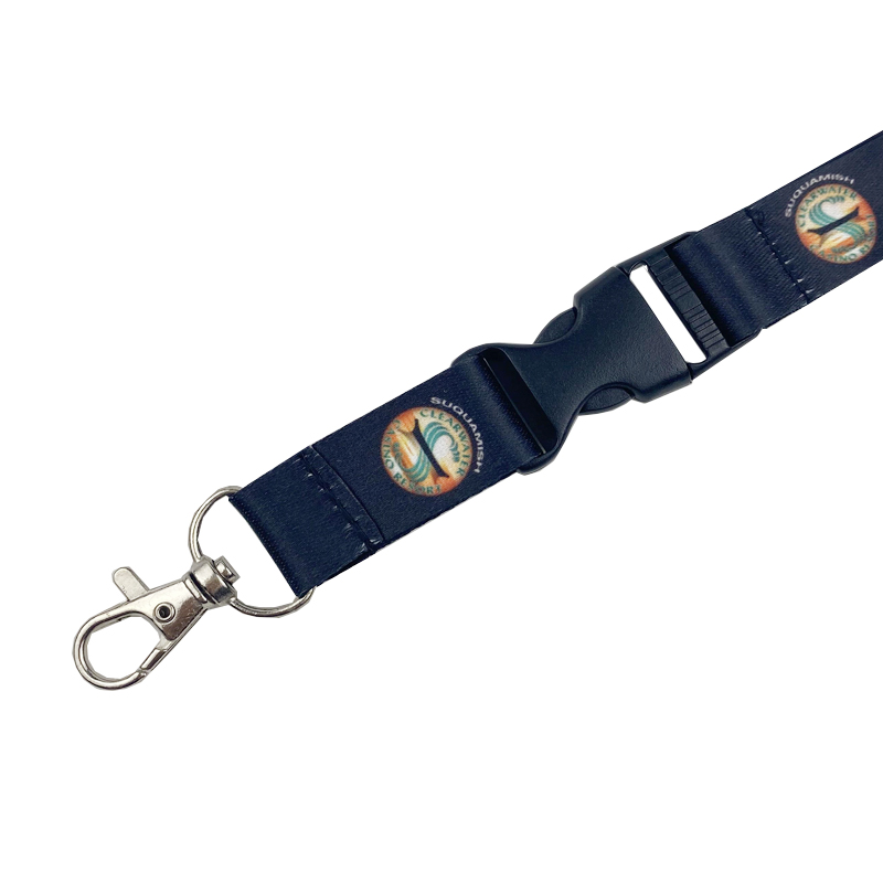 Metal Clip OEM Polyester Lanyard for Sublimation