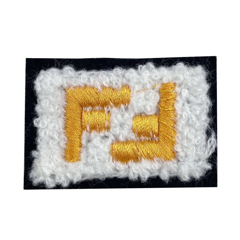 Colorful chenille patch