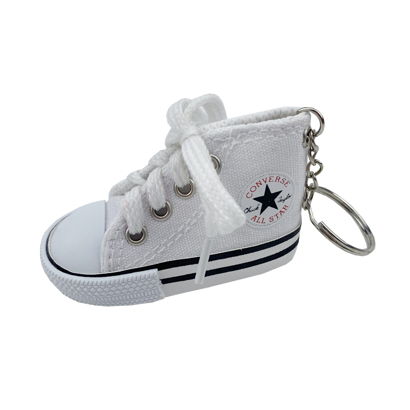 canvas shoe keychain