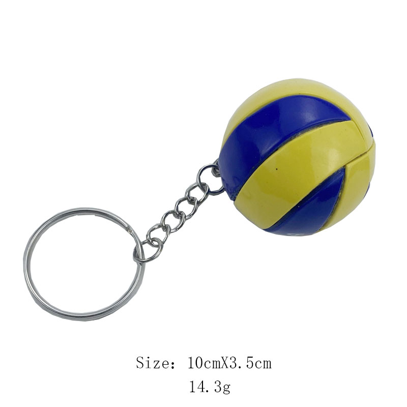 Leather Mini Ball Keychain For Guys