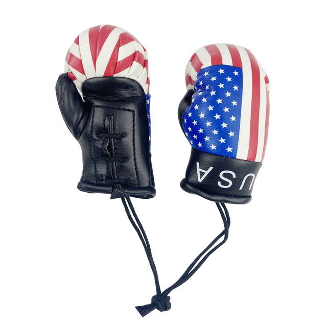 Charm Leather Boxing Glove Keychain Souvenir