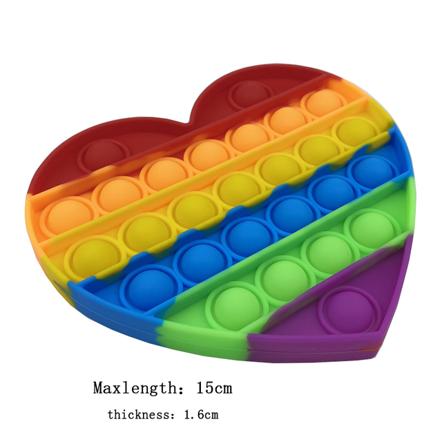 Bubble Sensory Stress Reliever Learning Silicone Toy Push Pop It